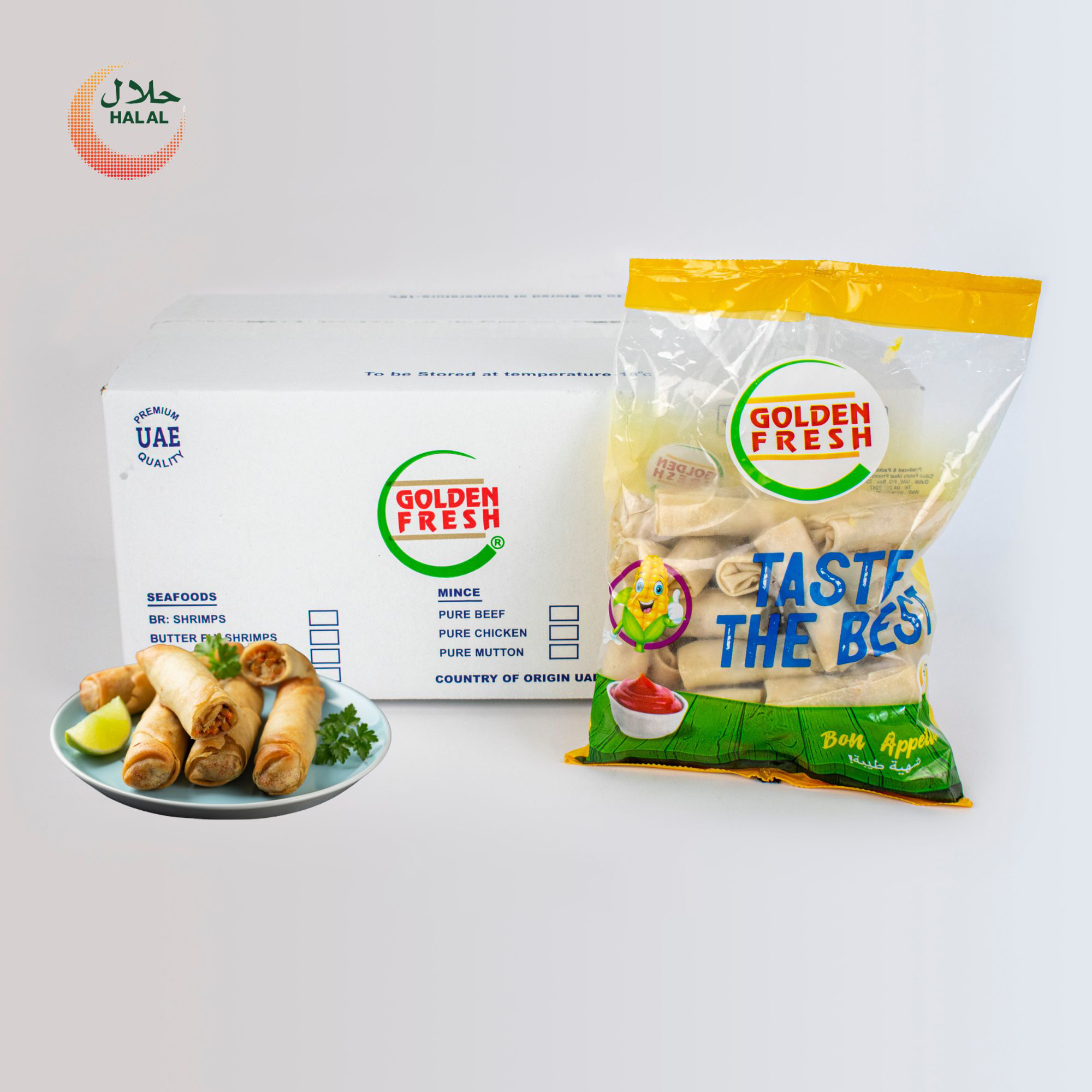 Chicken spring roll 5x1 thumbnail Chicken Spring Roll 5x1kg (150 - 200 pcs) - Image 1