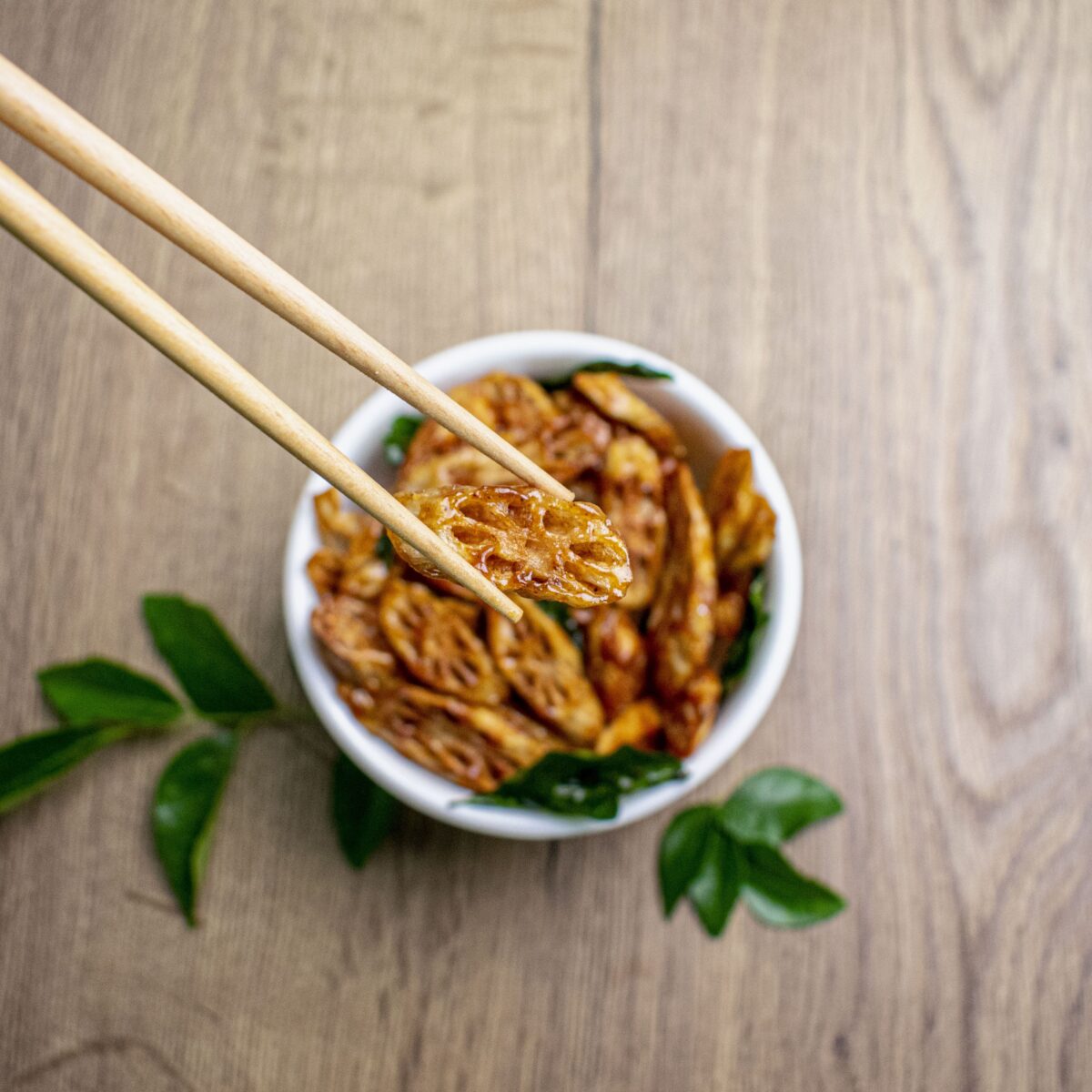 Crispy Spicy Lotus Stem with Honey 80 g (Chilled) - Image 1