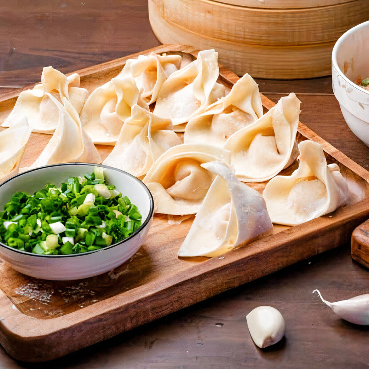 Vegetable wontons 200g - Image 1