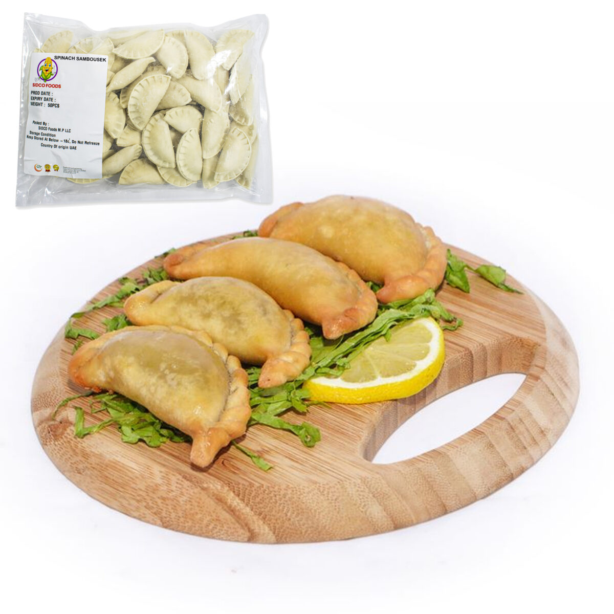 Spinach Sambousek 20g (50 pcs) - Image 1