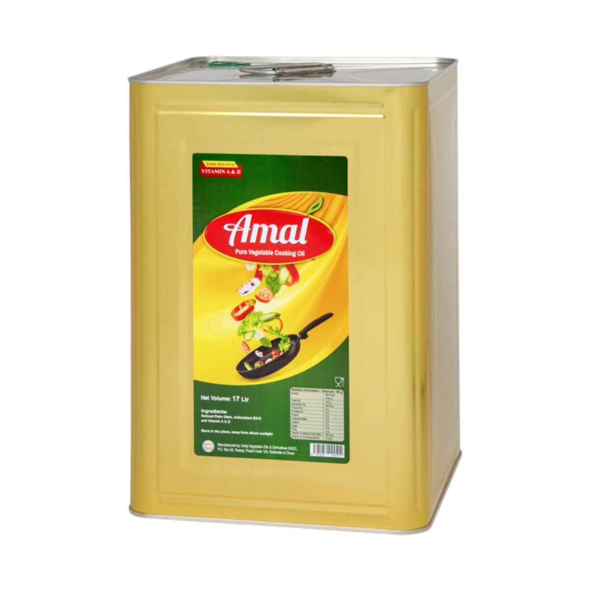 Amal Vegetable Oil 17 Litre - Image 1