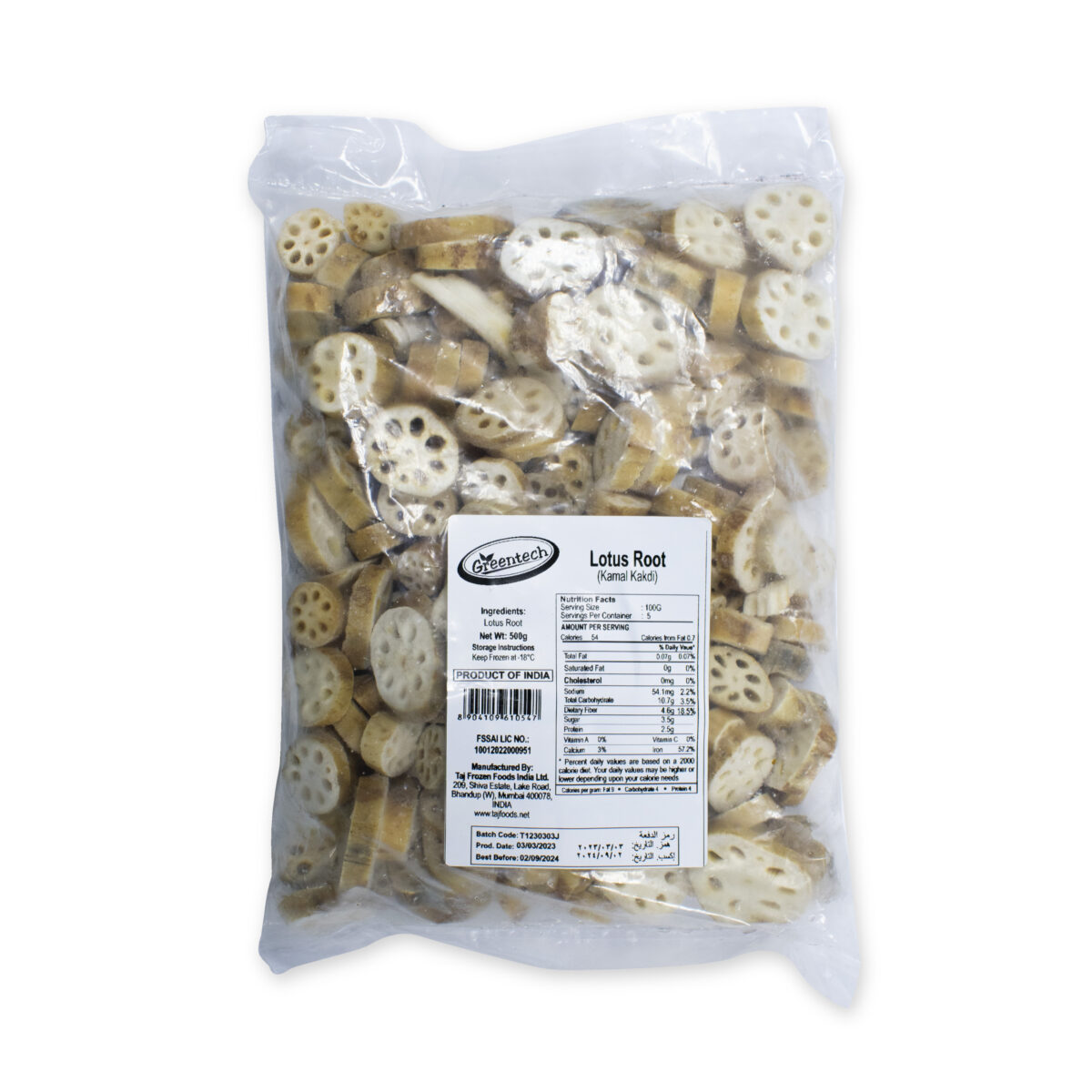 Greentech Lotus Root - Stem (Kamal Kakdi) 500g - Image 2