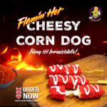 Cheetos Flaming Hot Cheese Veg Corn Dog 280-300g (4 pcs)