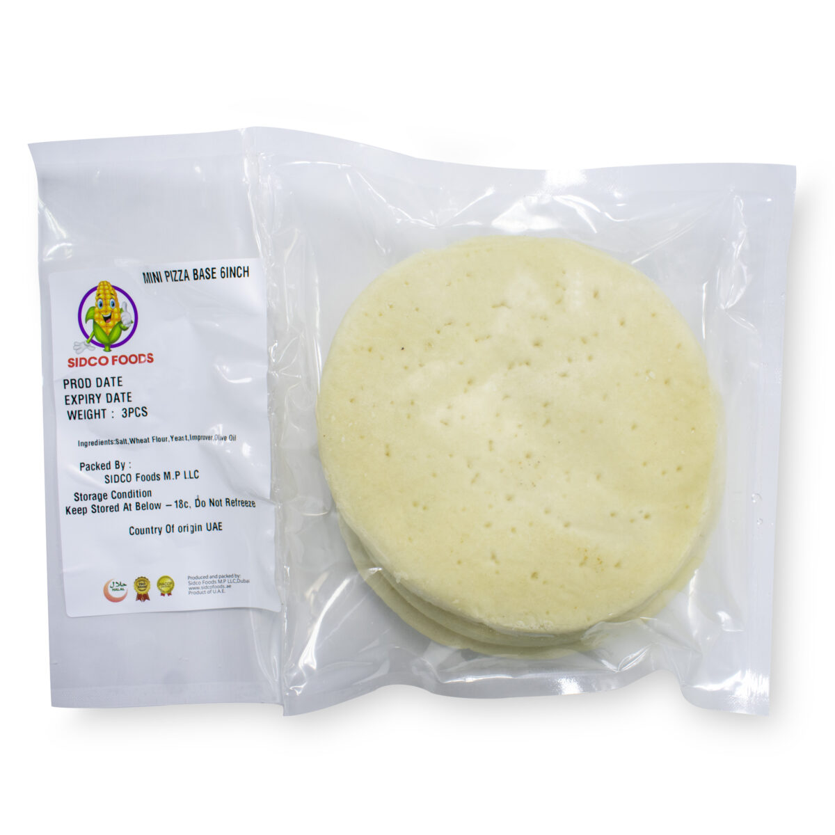 Mini Pizza Base 6Inch (3pcs) - Image 2