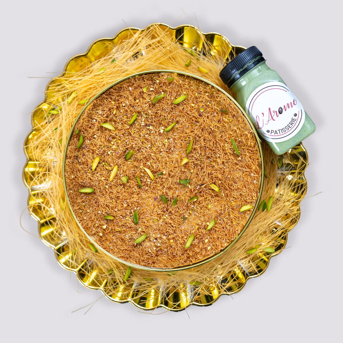 Larome Pistachio Kunafa Cake 500g-600g - Image 3