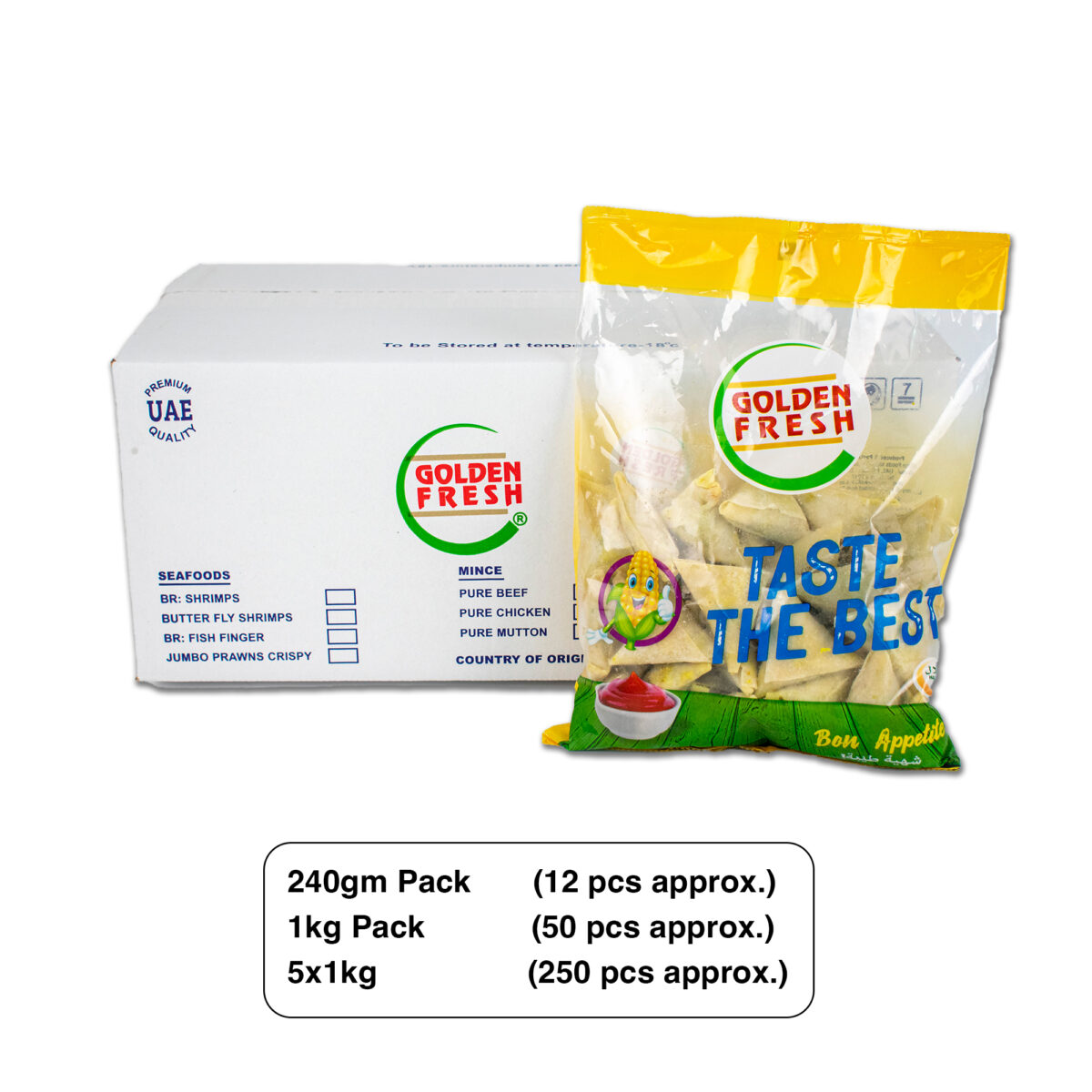 Chicken Samosa 5x1kg (200-250pcs approx.) - Image 3