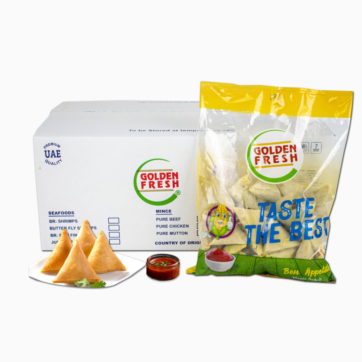 Beef Samosa 5x1kg (250pcs approx) - Image 1