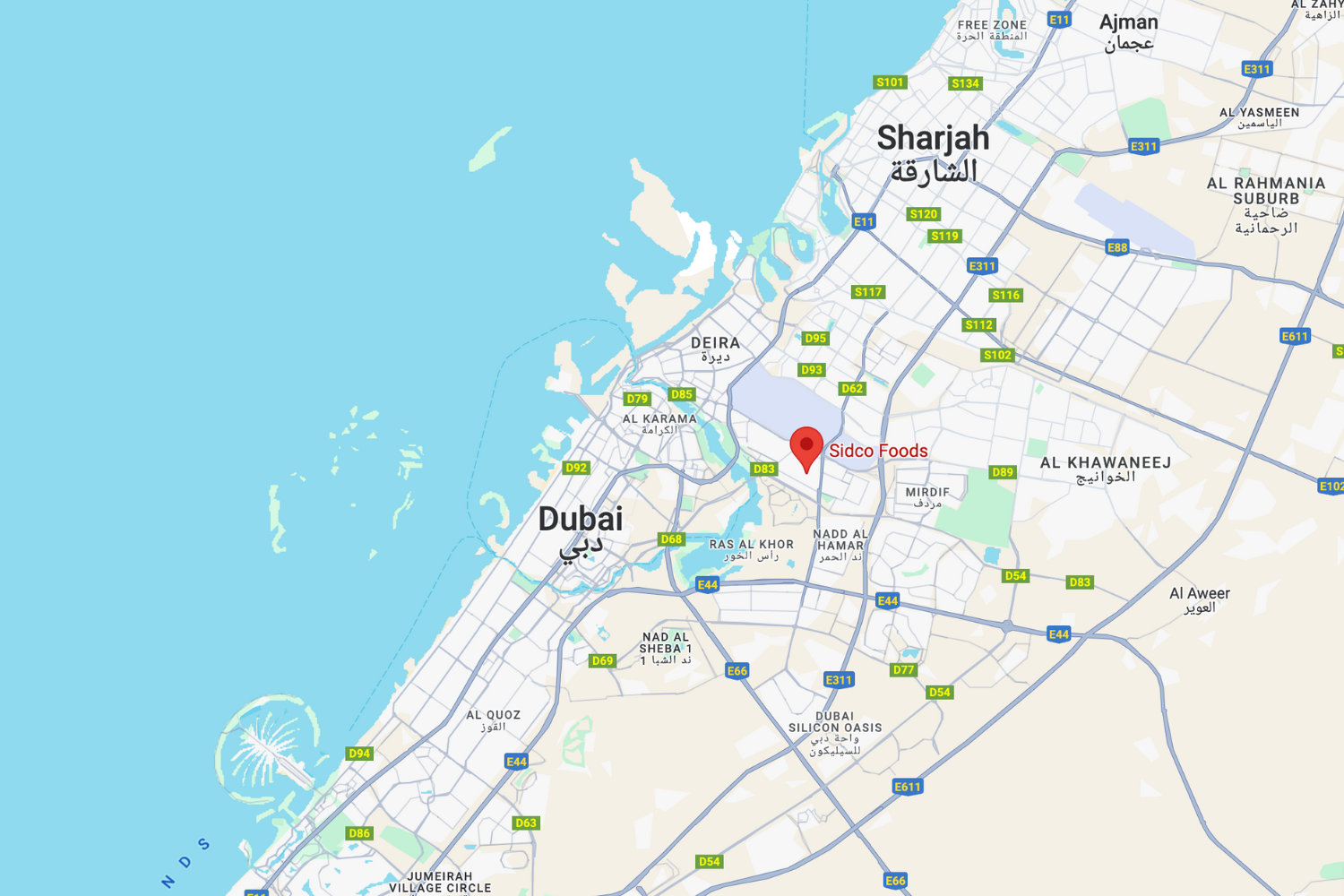 About Us 8 sidco uae map
