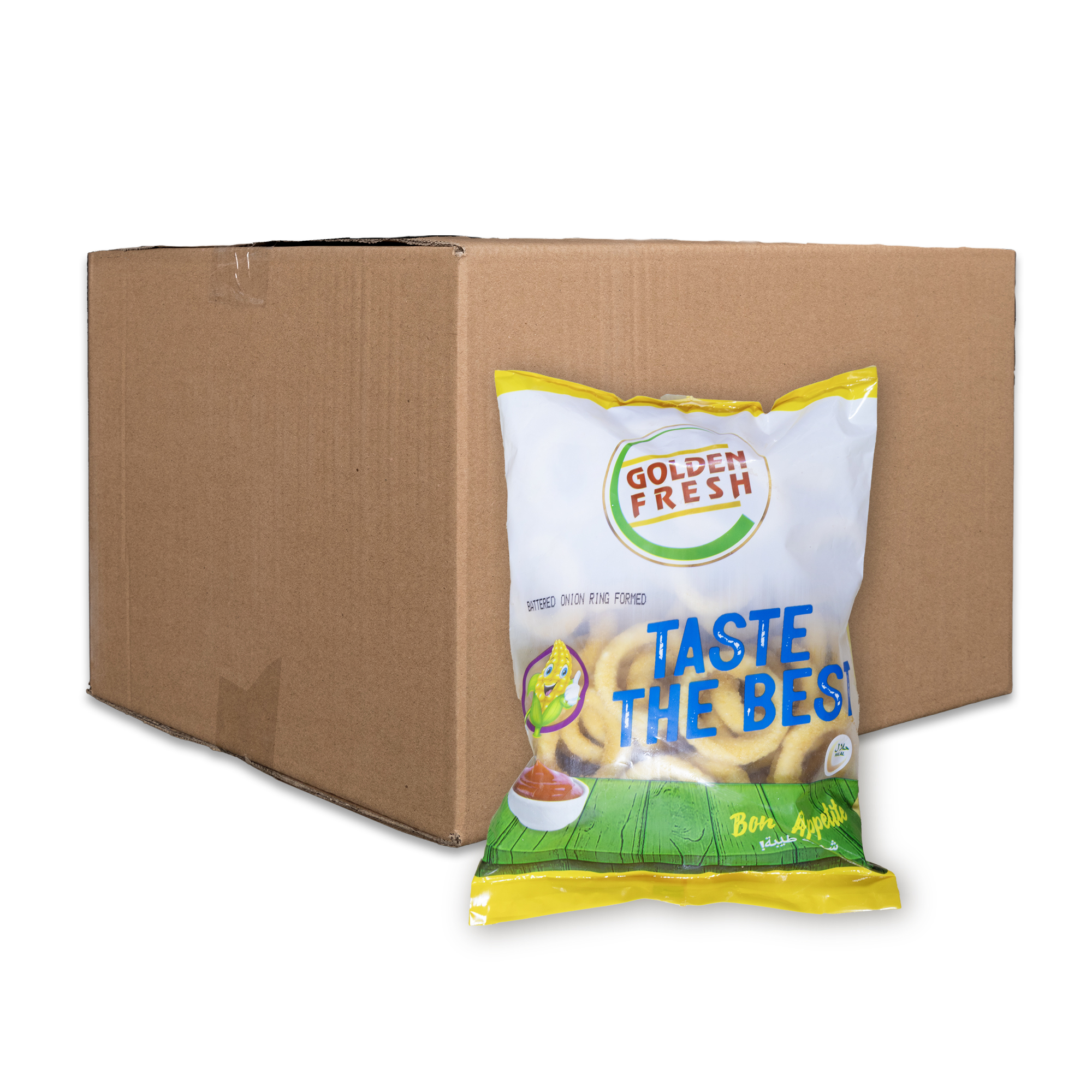 Battered Onion Rings Formed Carton Battered Onion Rings Formed 10x1kg | Golden Fresh - Image 1