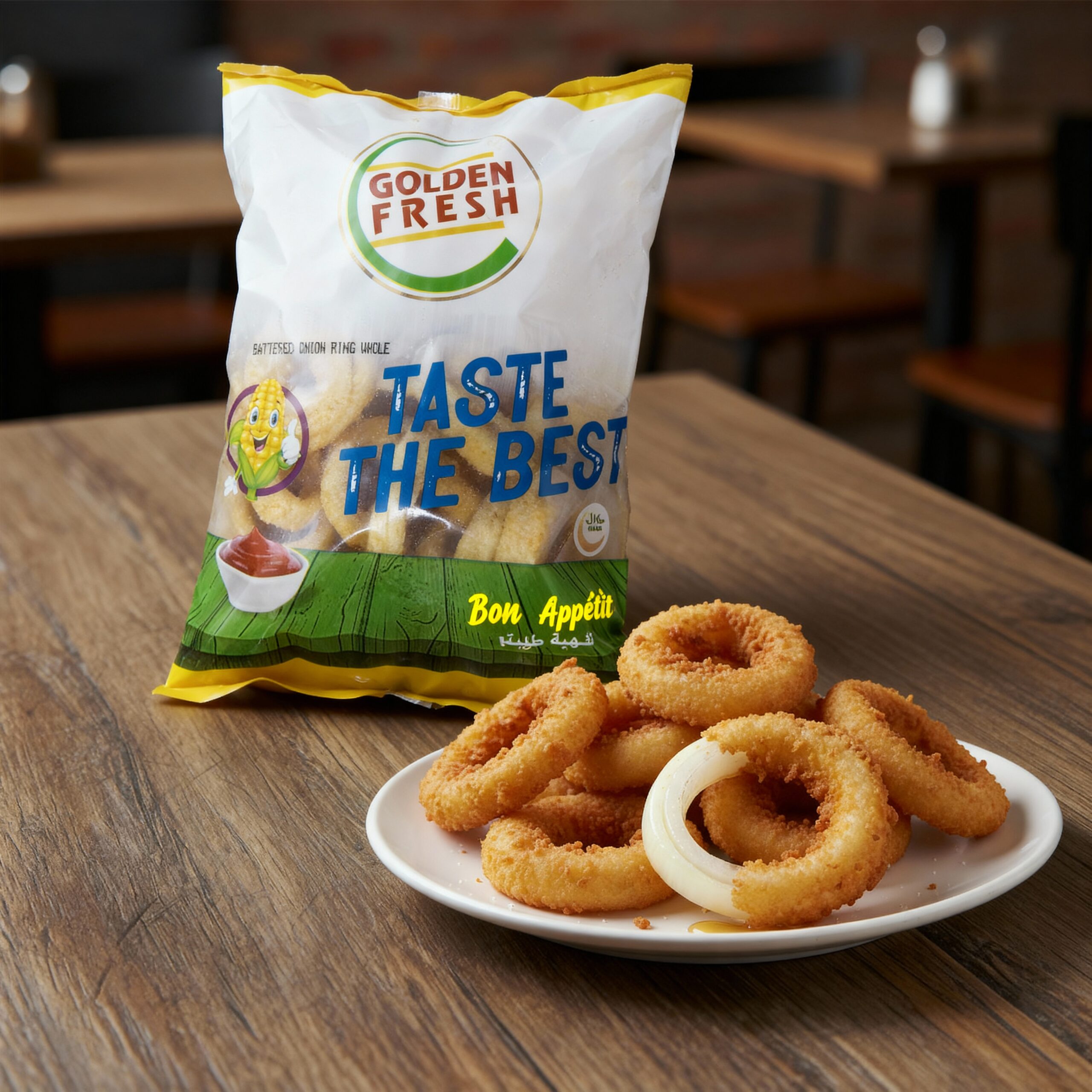 battered onion rings whole thumbnail Battered Onion Rings Whole 800g | Golden Fresh - Image 1